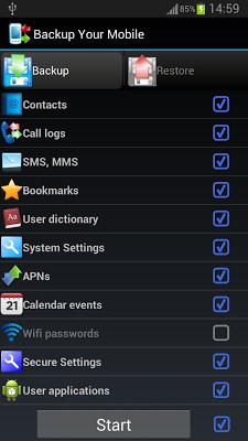 AndroidのWiFi設定をバックアップします
