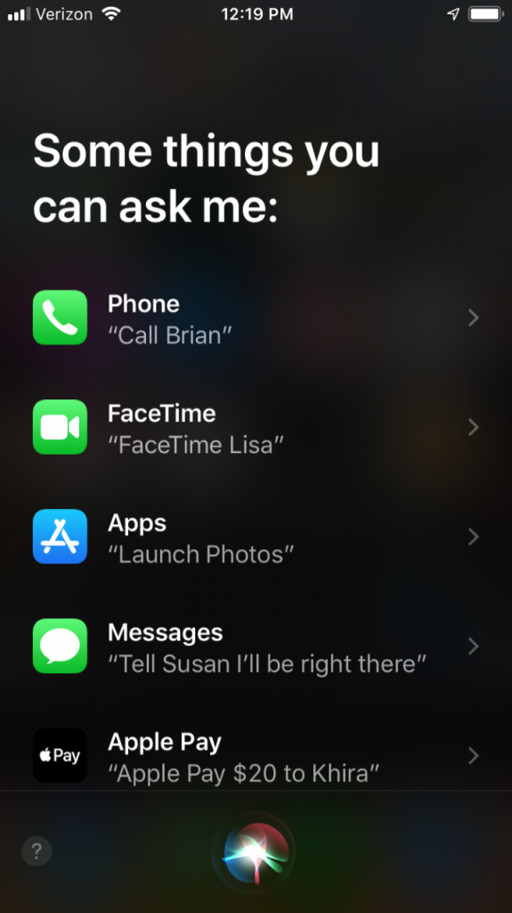Siriに聞いてください