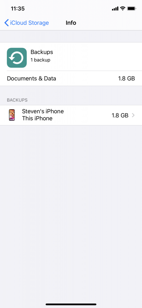 iChoneのバックアップからiPhoneを復元します