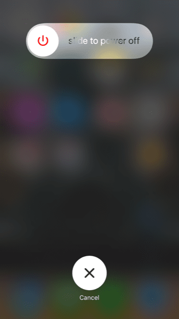 iPhoneをシャットダウンします