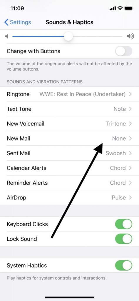 iPhoneの新しいメール設定
