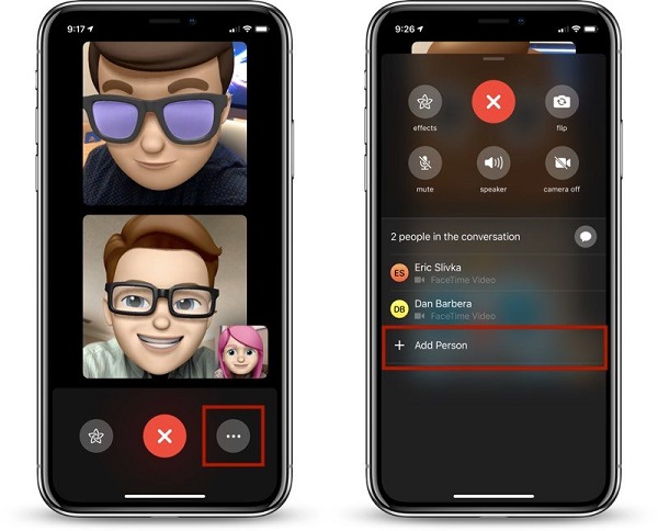 FaceTimeグループコールに人を追加します