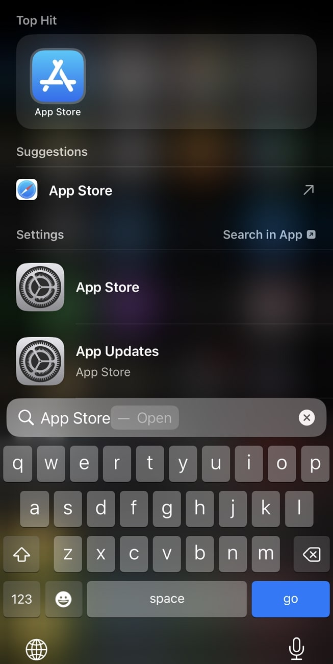 App Storeを検索します