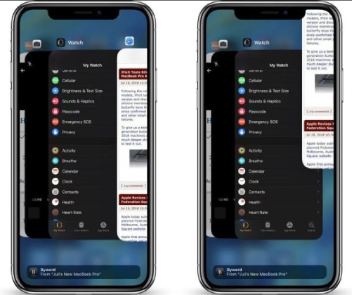 iPhoneゴーストタッチを修正するために、背景アプリを閉じます