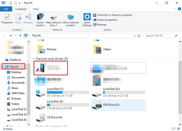 携帯電話をPCに接続します