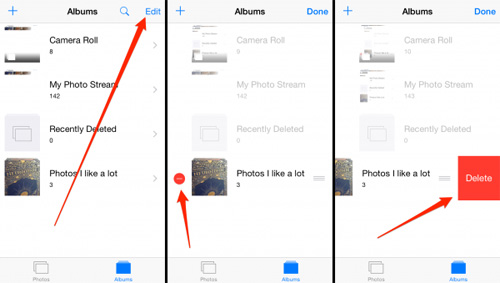 写真アプリを使用してiPhoneからフォトアルバムを削除する方法