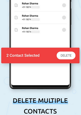 Multi Contactsを削除してAndroidで複数の連絡先を削除します