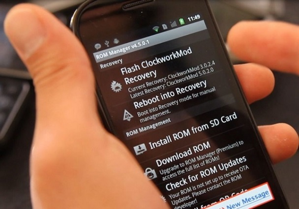 Android用の新しいROMをダウンロードしてください