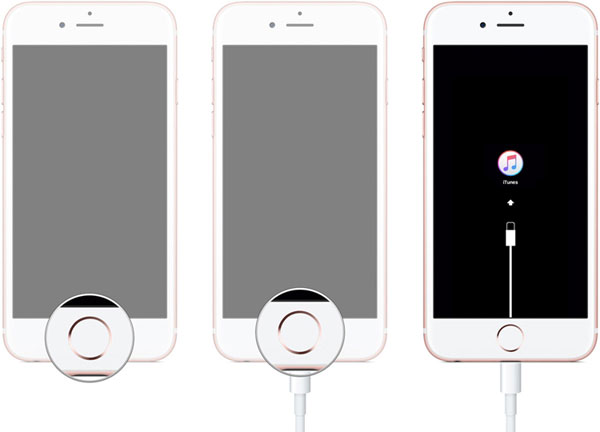 iPhoneをリカバリモードにします