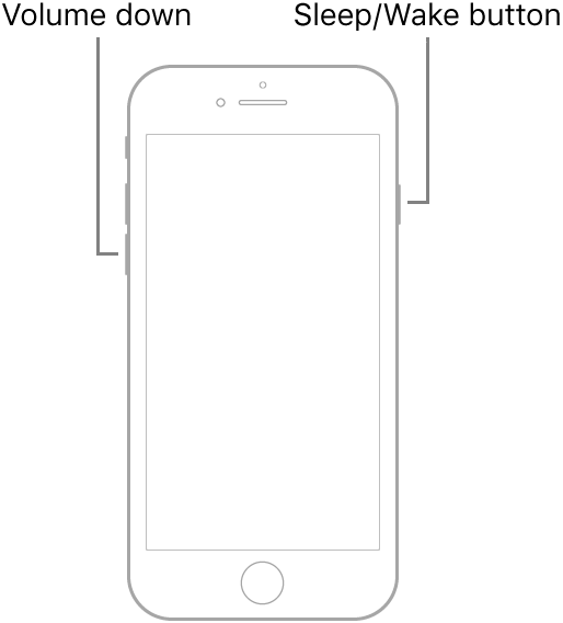 iPhone7を再起動するためにiPhone7を強制するiPhoneフラッシュアップルロゴ