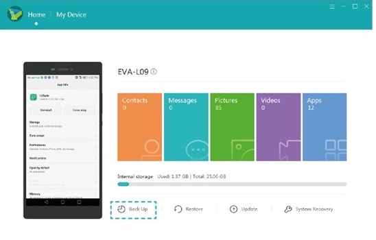 Hisuiteを使用してHuaweiをバックアップする方法