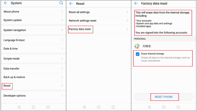 Sony Xperiaで工場出荷時のリセットを実行します