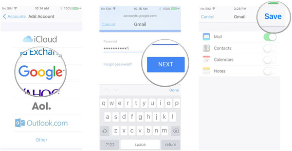 GmailアカウントをiPhoneに追加する方法