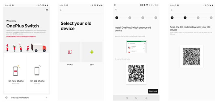 OnePlusスイッチを使用して、iPhoneからOnePlusに切り替えます