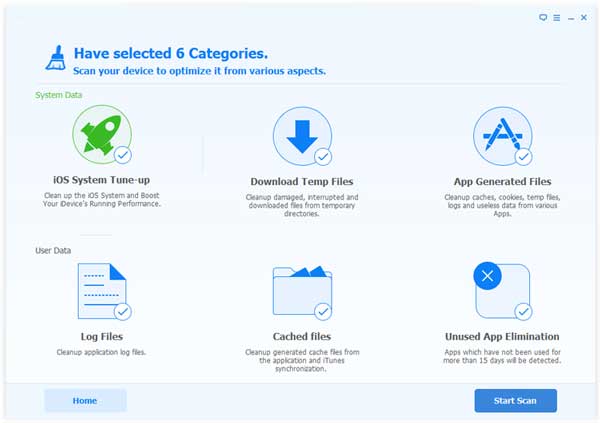 iDeviceで温度ファイルをスキャンします