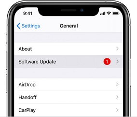 iOSを更新します