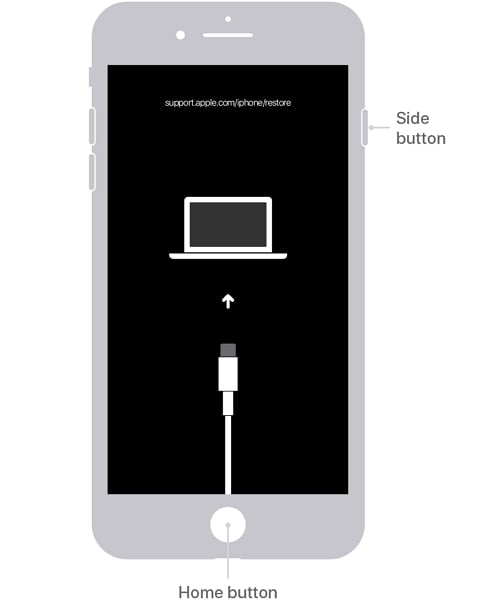 iPhone 6sを再起動するためにiPhone 6sを固定するAppleロゴの点滅