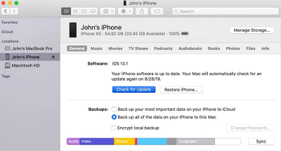 ブラックスクリーンiPhoneを修正する方法iTunes経由でiPhoneを更新する
