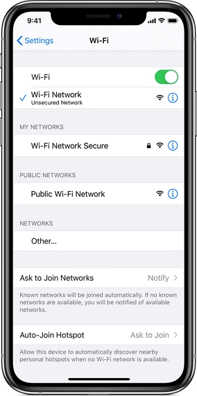 別のWi-Fiネットワークに接続してみてください 