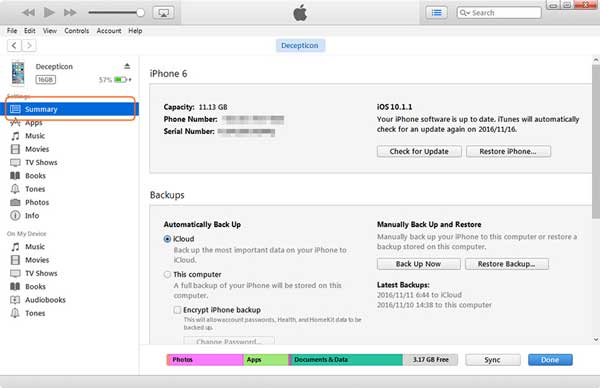 iTunesでiPadをMacにバックアップする方法