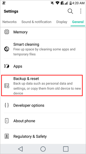 GoogleアカウントでAsus Zenfoneバックアップを行います
