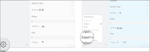 iCloudからSamsungへの連絡先をインポートします