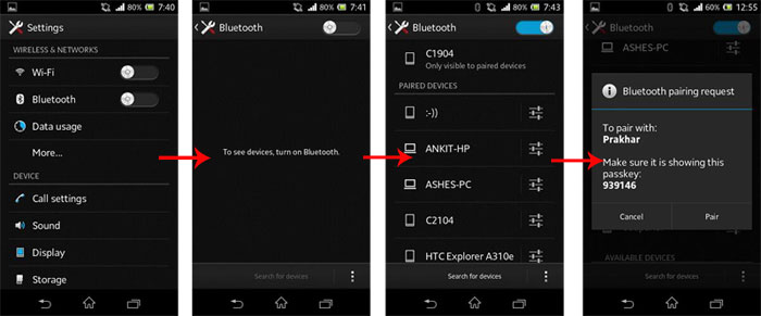Bluetoothアクセサリーとペアになります