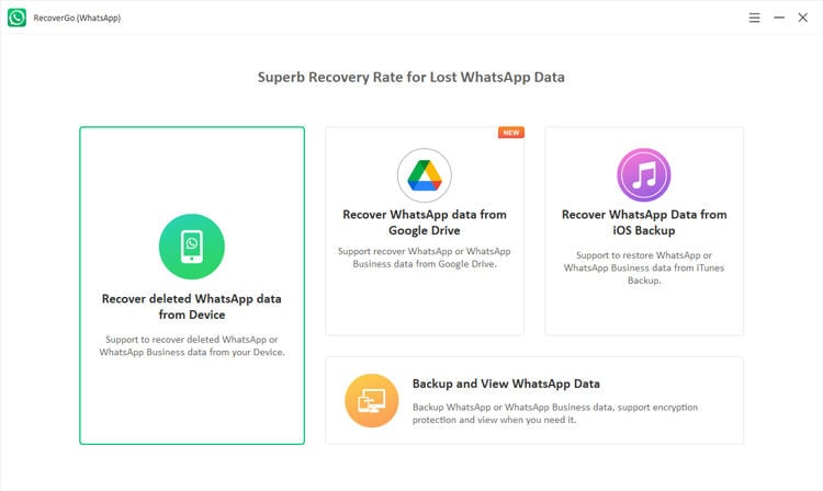 削除されたWhatsApp連絡先Android Recovergo WhatsAppを回復する方法