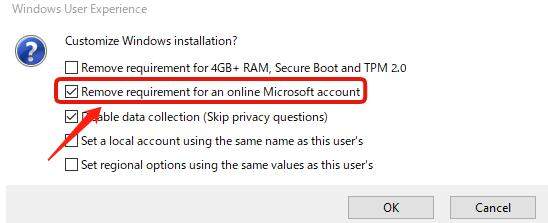 MicrosoftアカウントなしでWindows 11をセットアップします