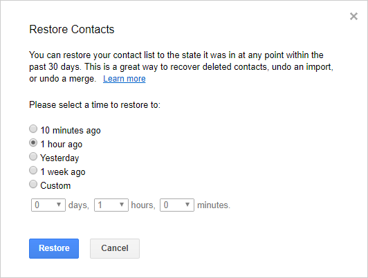 Androidが損傷したため、Gmailから連絡先を復元します