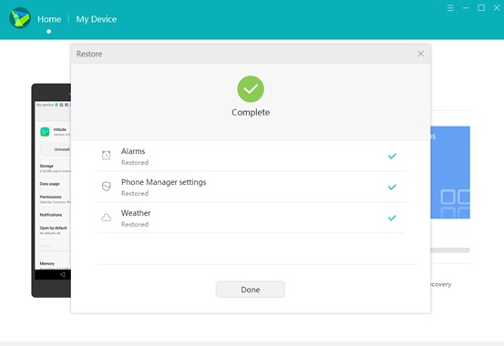 Hisuiteを介してHuawei電話を復元する方法