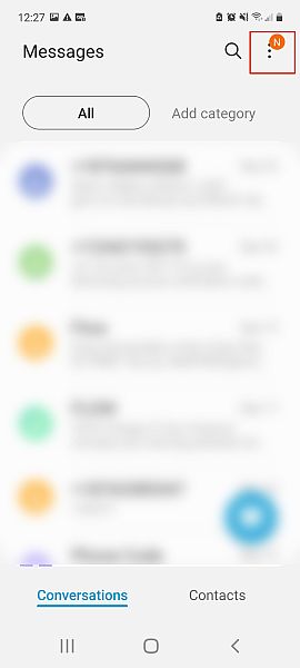削除されたメッセージSamsung Recycle Bin 1を取得1