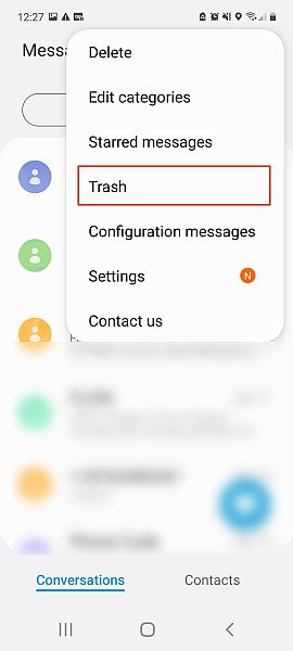 削除されたメッセージSamsung Recycle Bin 2を取得