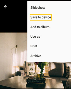 Google写真アプリを介してGoogle写真をSamsungギャラリーに転送する