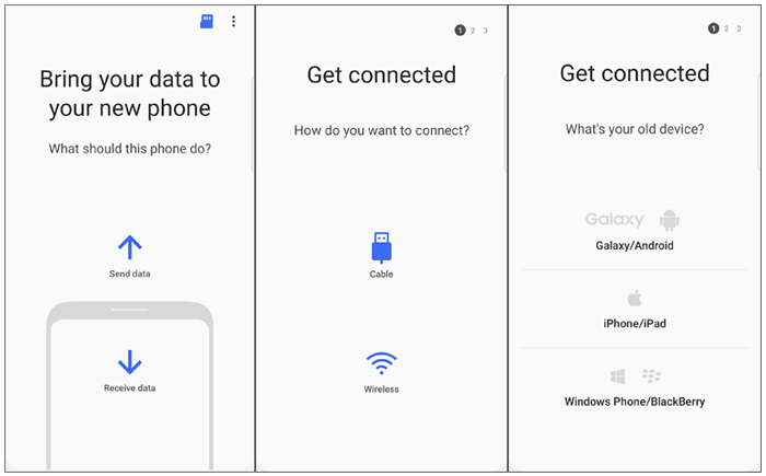 Smart Switch MotorolaにSamsungに切り替えます