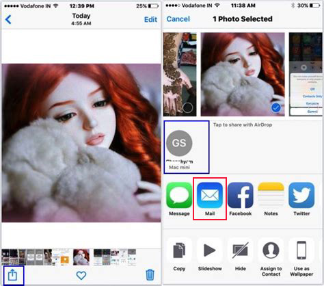 iPhoneからコンピューターへの写真をメールで送信します