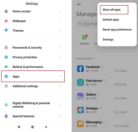 Androidにすべてのアプリを表示します