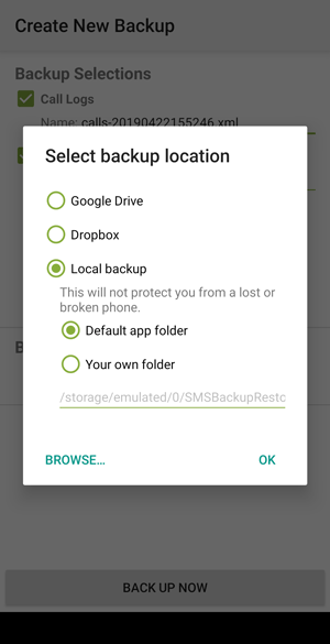 SMSバックアップと復元でAndroidからPCへのSMSメッセージをコピーします