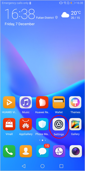 GmailとAndroid接点を同期します