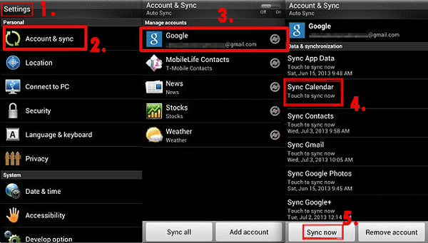 Googleを介してSIMなしでAndroidからiPhoneにContatsを移動する