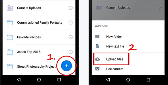 Dropboxを使用してAndroidからiPhoneにファイルを送信する方法