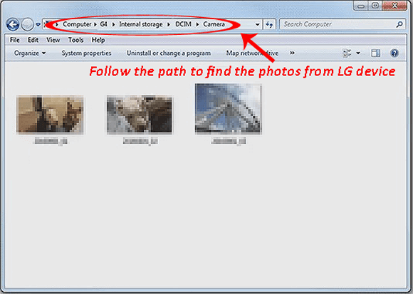 USBケーブルを使用してLG電話からコンピューターに写真を転送し始めます