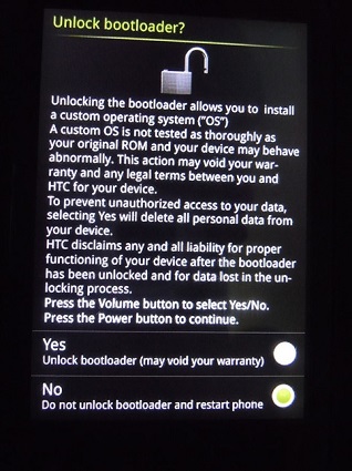 Androidでブートローダーのロックを解除します