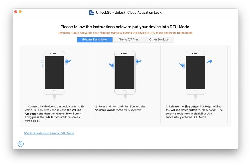 iPhone 7 PlusをDFUモードに入れます