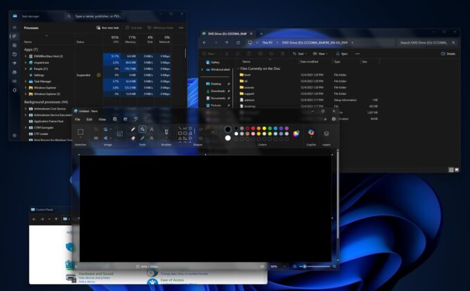 Windows 11ガラス効果