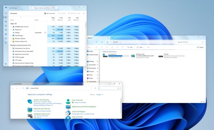 Windows 11 Windows Aero Glass UI