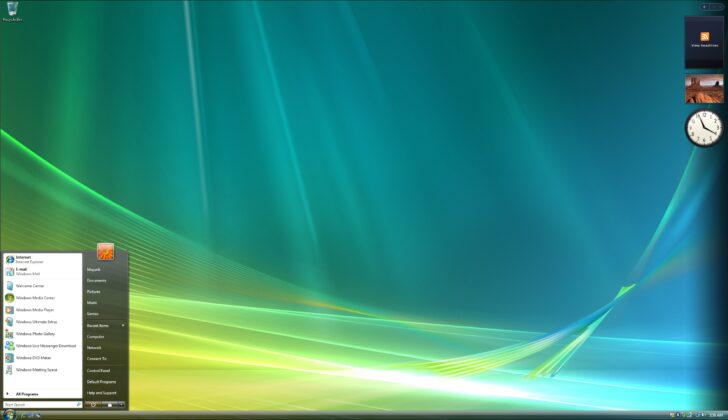 Windows Vistaデスクトップ