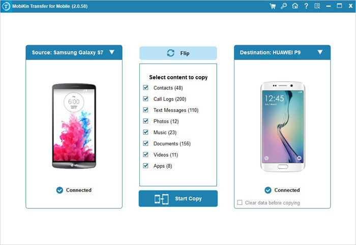 Mobikinを介してIqo​​oからiqooにテキストメッセージを転送する方法