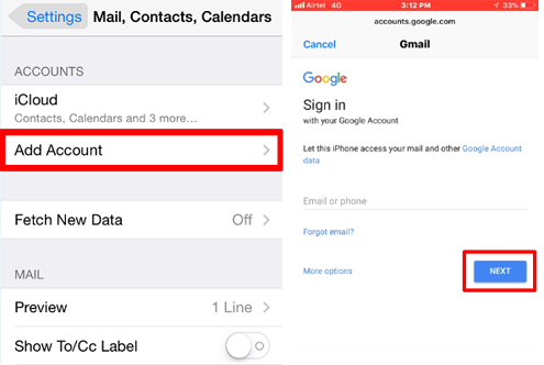 iPhoneはGoogleでHuawei転送に連絡します